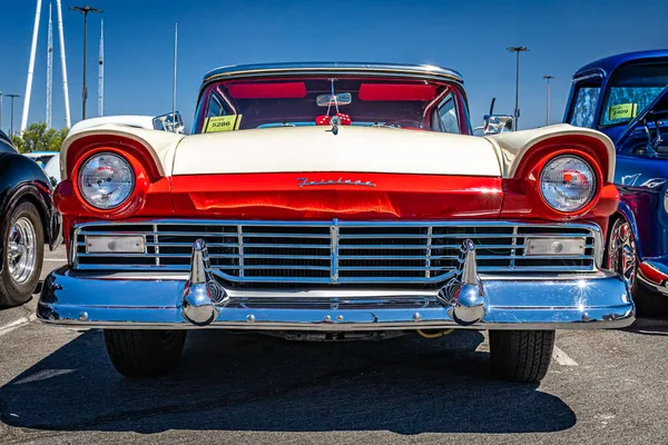 Reno August 2021 1957 Ford Fairlane 500 Sunliner Convertible Local — Stock Photo, Image