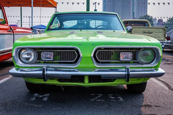 Reno Ağustos 2021 1967 Plymouth Barracuda Fastback Coupe Yerel Bir — Stok fotoğraf