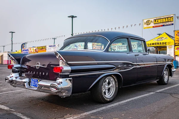 Reno Augustus 2021 1957 Pontiac Chieftain Coupe Een Lokale Autoshow — Stockfoto