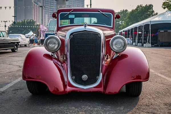 Reno Agosto 2021 1933 Plymouth Deluxe Six Window Coupe Local — Foto de Stock