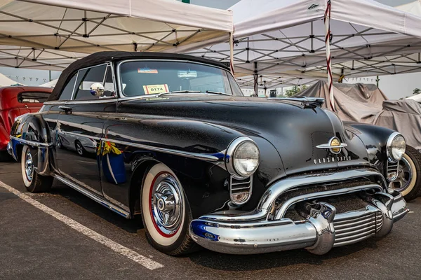 Reno Αυγούστου 2021 1950 Oldsmobile Rocket Μετατρέψιμο Τοπική Έκθεση Αυτοκινήτων — Φωτογραφία Αρχείου