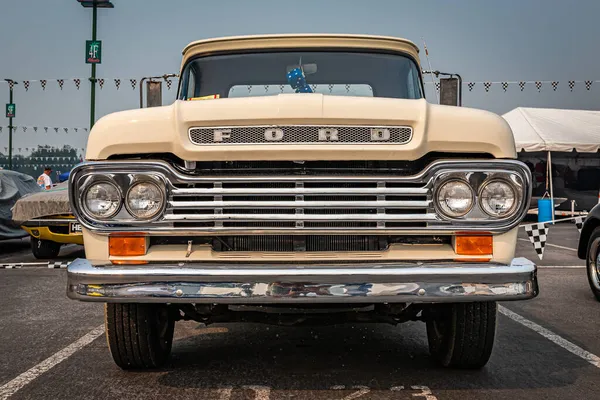 Reno Αυγούστου 2021 1959 Ford F100 Pickup Truck Τοπική Έκθεση — Φωτογραφία Αρχείου