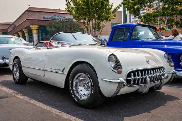 Reno August 2021 1954 Chevrolet Corvette Convertible Local Car Show — Stock Photo, Image