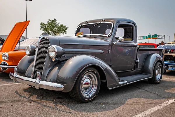 Reno Augusztus 2021 1937 Plymouth Pt50 Express Pickup Teherautó Egy — Stock Fotó