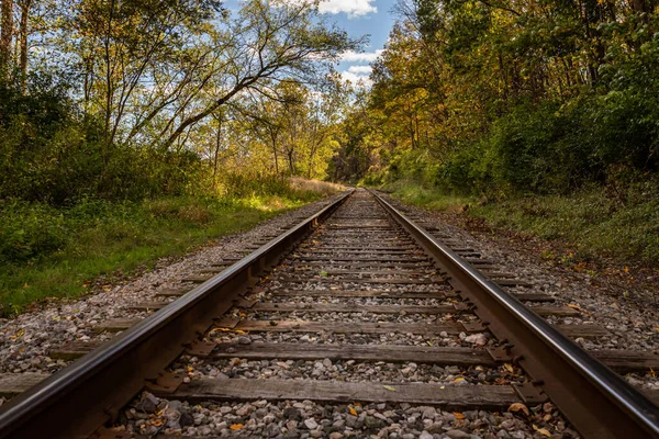 Tracks Cuyahoga Valley Scenic Railroad Travel Cuyahoga Valley National Park — Fotografia de Stock