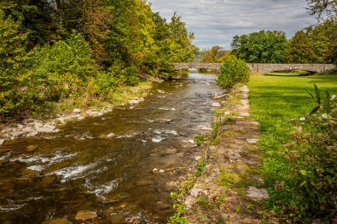 Taughannock Creek during the Autumn leaf color change in the Finger Lakes region of upstate New York.