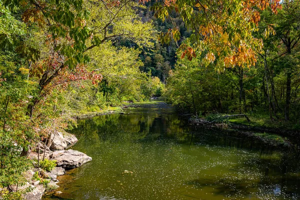 Sandstone Falls New River New River Gorge National Park Preserve — Stock Photo, Image