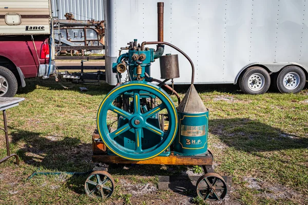 Fort Meade February 2022 1901 3Hp Frisco Standard Stationary Engine — Stock Photo, Image