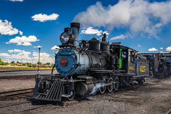 Antonito Agosto 2021 Coal Burning Baldwin Steam Locomotive Denver Rio —  Fotos de Stock