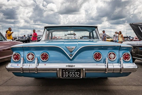 Lebanon May 2022 Low Perspective Rear View 1961 Chevrolet Impala — 图库照片