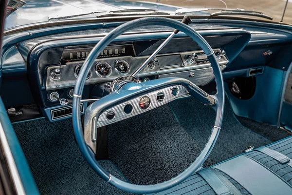 Lebanon May 2022 Close Interior View 1961 Chevrolet Impala Door — Stock Photo, Image