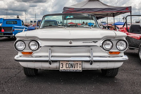 Lebanon May 2022 Low View Front View 1963 Chevrolet Corvair — 스톡 사진
