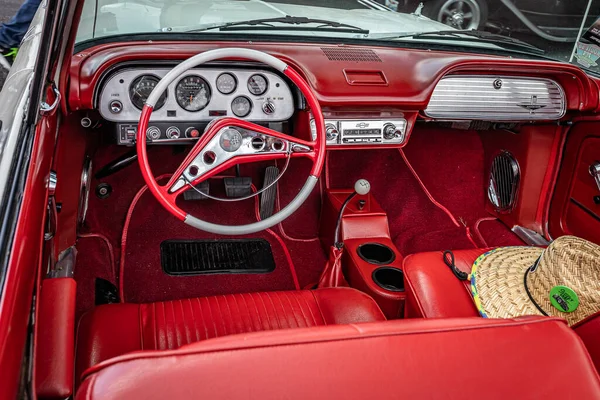 Lebanon May 2022 Close Interior View 1963 Chevrolet Corvair Monza — Stock Photo, Image