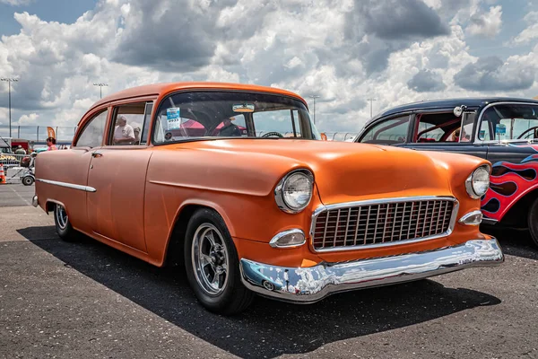 Lebanon May 2022 Low Perspective Front Corner View 1955 Chevrolet — Stock Photo, Image