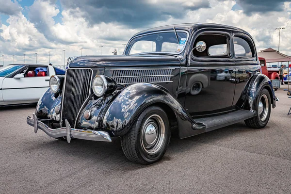 Lebanon May 2022 Low Perspective Front Corner View 1936 Ford — Φωτογραφία Αρχείου