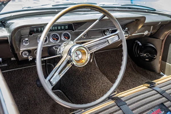 Lebanon May 2022 Close Detailed Interior View 1962 Chevrolet Belair — Foto de Stock