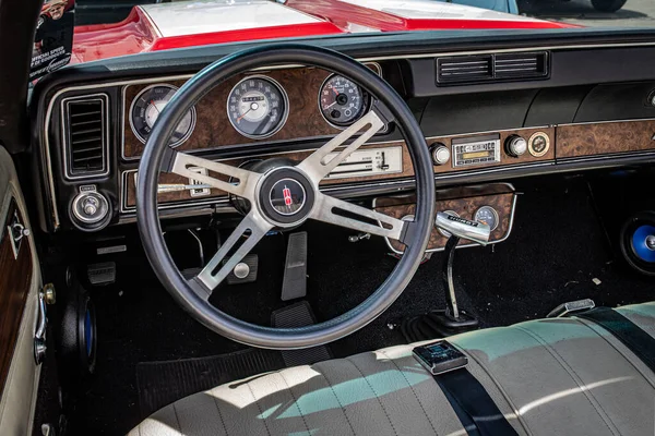 Lebanon May 2022 High Perspective Interior Front View 1970 Oldsmobile — Fotografia de Stock