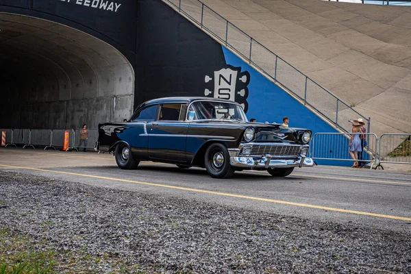 Lebanon May 2022 Wide Angle Front Corner View 1956 Chevrolet — 图库照片
