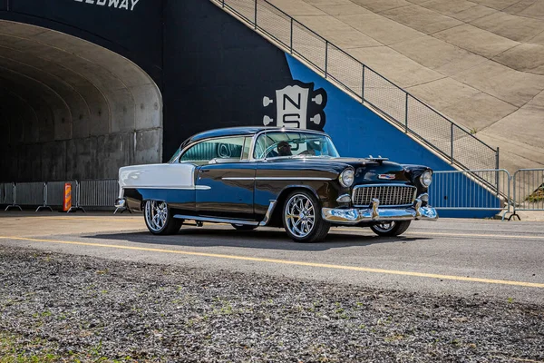 Lebanon May 2022 Wide Angle Front Corner View 1955 Chevrolet — Stockfoto