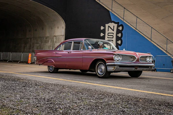 Lebanon May 2022 Wide Angle Front Corner View 1959 Pontiac —  Fotos de Stock