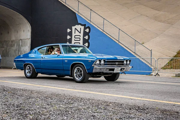 Lebanon May 2022 Wide Angle Front Corner View 1968 Chevrolet — Stock fotografie