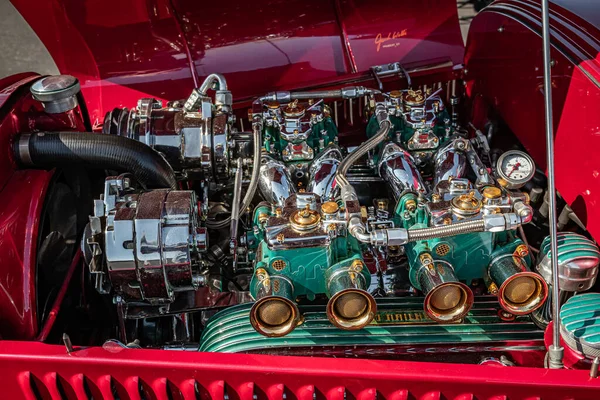 Lebanon May 2022 Close Detail View Interior Engine 1929 Ford — ストック写真