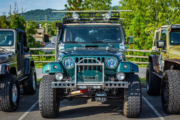 Pigeon Forge August 2017 Modified Road Jeep Wrangler Soft Top — Stockfoto