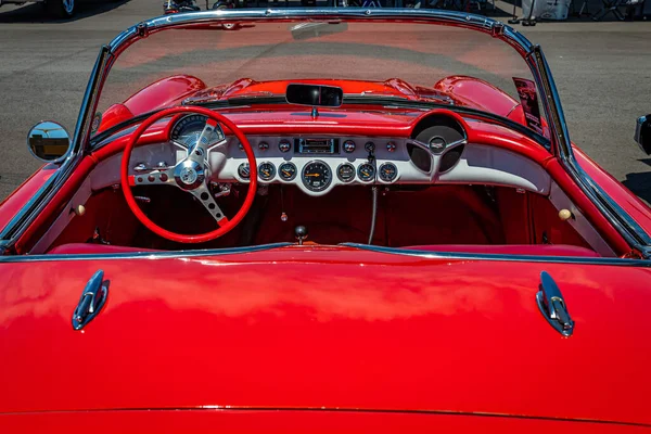 Lebanon May 2022 High Perspective Front Interior View 1957 Chevrolet — ストック写真