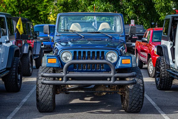Pigeon Forge August 2017 Modified Jeep Wrangler Sport Soft Top — Stock Photo, Image