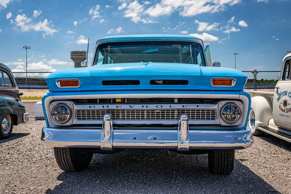 Lebanon May 2022 Low Perspective Front View 1965 Chevrolet C10 — Stok fotoğraf