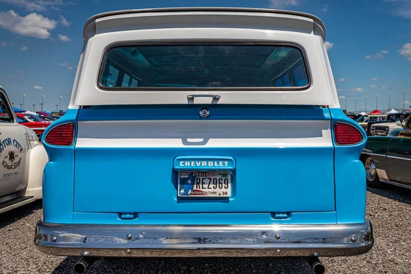 Lebanon May 2022 Low Perspective Rear View 1965 Chevrolet C10 — Stok fotoğraf