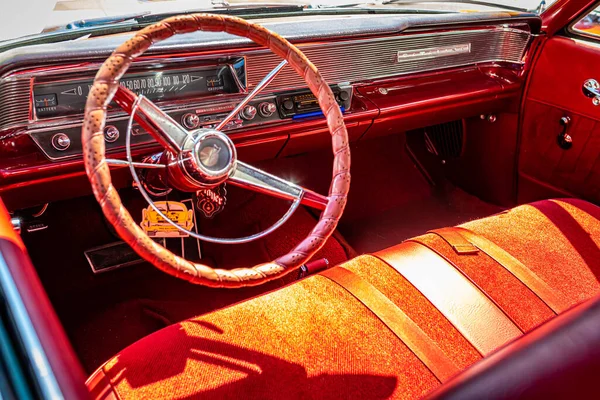 Falcon Heights June 2022 Close Detail Interior View 1964 Pontiac — Stock Photo, Image