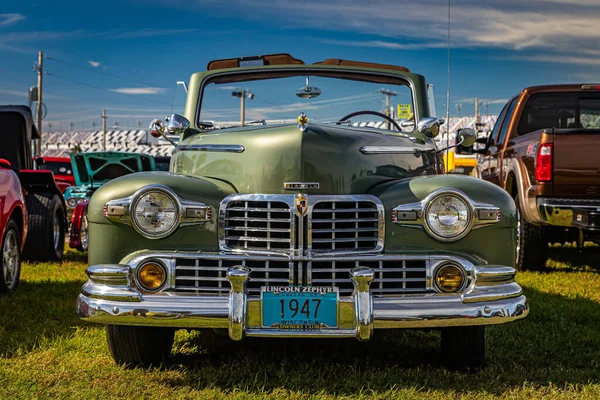 Daytona Beach November 2018 Low Perspective Front View 1947 Lincoln — Stock Fotó