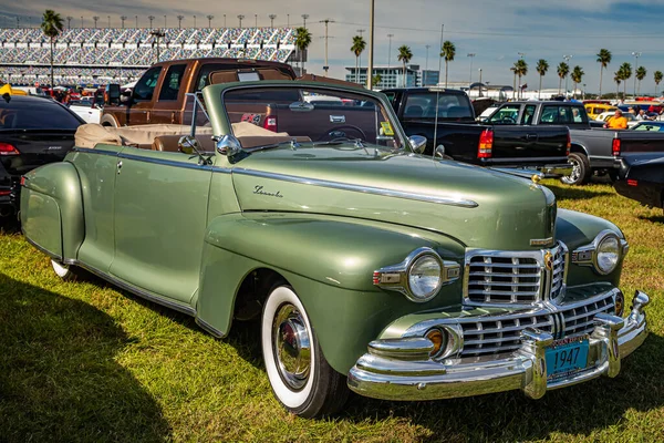 Daytona Beach November 2018 Front Corner View 1947 Lincoln Series — Stock Fotó