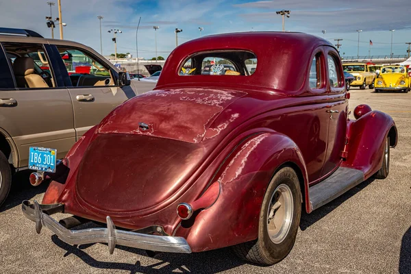 Daytona Beach November 2018 Hátsó Sarok Kilátás Egy 1936 Ford — Stock Fotó