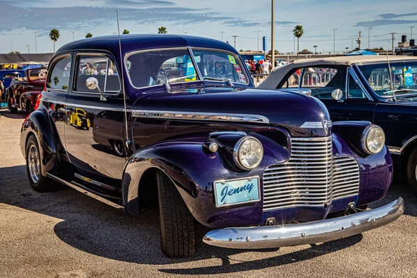 Daytona Beach November 2018 Front Sarok Kilátás Egy 1940 Chevrolet — Stock Fotó