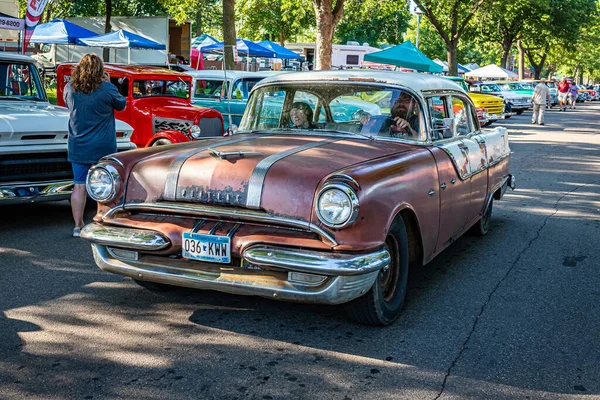 Falcon Heights Június 2022 Magas Perspektívájú Első Sarokkép Egy 1955 — Stock Fotó