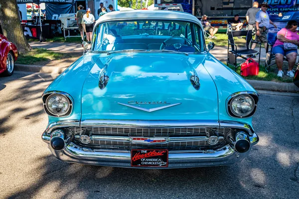 Falcon Heights June 2022 High View Front View 1957 Chevrolet — 스톡 사진