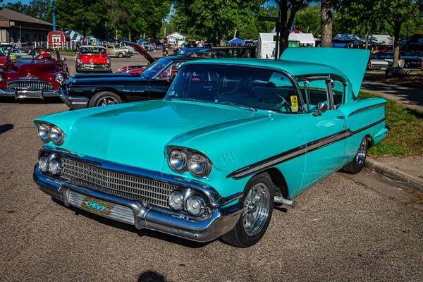 Falcon Heights Junho 2022 Vista Frontal Alta Perspectiva Chevrolet Biscayne — Fotografia de Stock