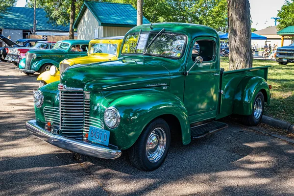 Falcon Heights 2022 Június Egy 1947 Nemzetközi Kb2 Pickup Teherautó — Stock Fotó