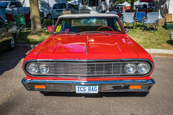 Falcon Heights Червня 2022 Високоперспективний Передній Вигляд Chevrolet Chevelle Malibu — стокове фото