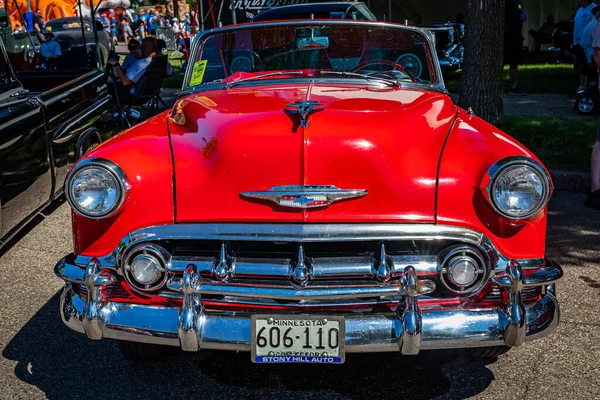 Falcon Heights Június 2022 Magas Kilátás Egy 1953 Chevrolet Belair — Stock Fotó