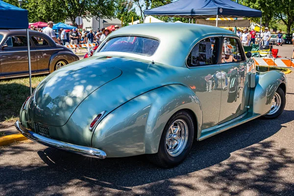 Falcon Heights Juni 2022 Högt Perspektiv Bakom Hörnet Studebaker Champion — Stockfoto