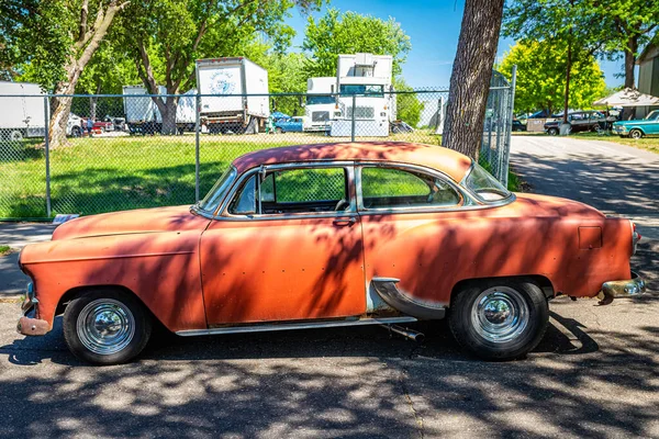 Falcon Heights Junho 2022 Vista Lateral Alta Perspectiva Chevrolet Belair — Fotografia de Stock