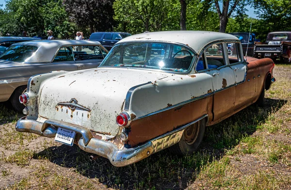 Falcon Heights Června 2022 Pohled Zezadu Pontiac Star Chief Door — Stock fotografie