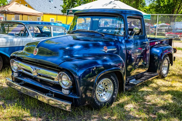 Falcon Heights 2022 Június Egy 1956 Ford F100 Pickup Teherautó — Stock Fotó