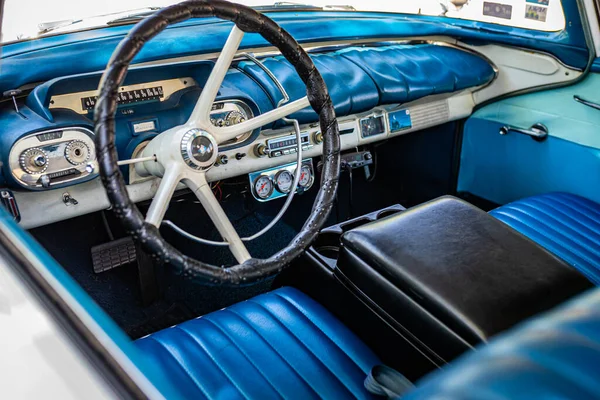 Falcon Heights June 2022 High View Details 1957 Mercury Monterey — 스톡 사진