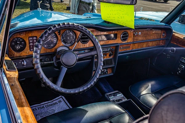 Daytona Beach November 2020 Interior View 1981 Rolls Royce Corniche — 스톡 사진