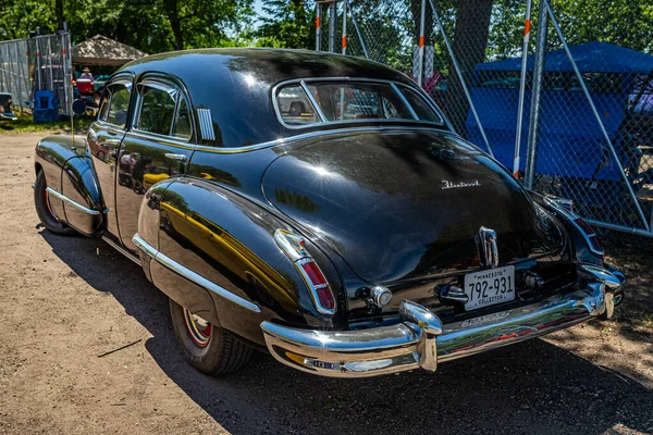 Falcon Heights Juni 2022 Högt Perspektiv Bakom Hörnet Cadillac Fleetwood — Stockfoto