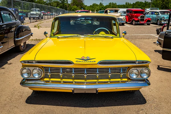 Falcon Heights Juni 2022 High Perspective Front View 1959 Chevrolet — Stockfoto